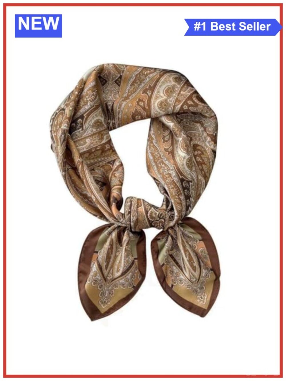 Satin Silk Feel Hair Scarf 27x27 Polyester Womens Multi-Use Purse Scarf